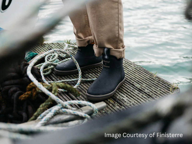 Man Wearing Finisterre and XTRATUF Coastal Boot