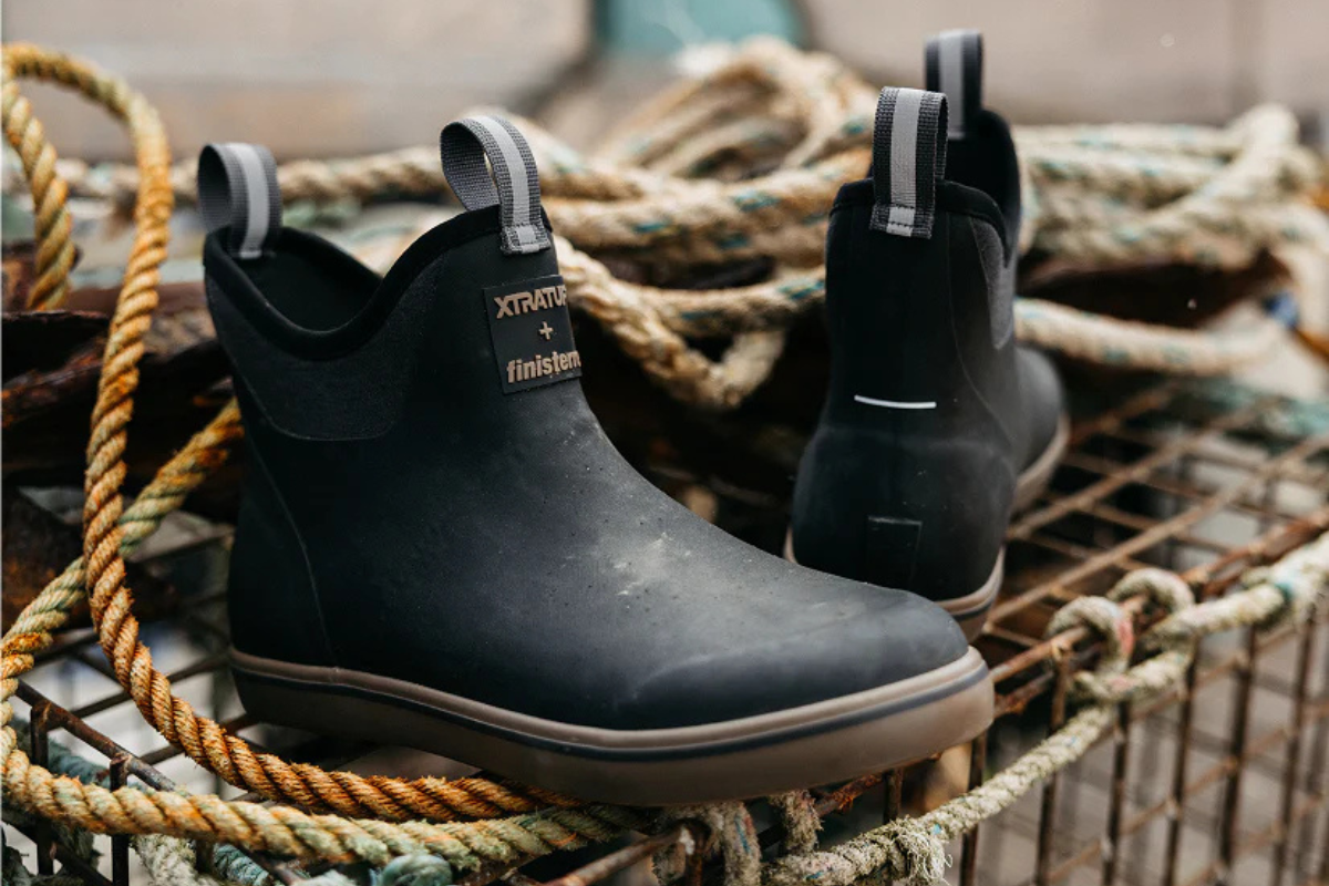 Finisterre and XTRATUF coastal boots designed for durability and performance in marine environments