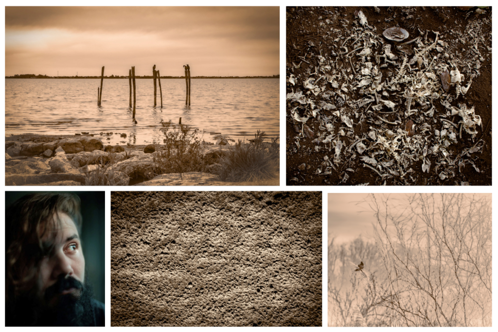 Satori and Jonathan Barberi artwork exploring drought, landscape memory, and ecological fragility through atmospheric photographic compositions.
