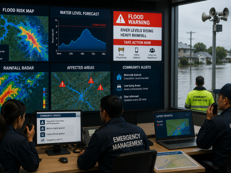 AI flood forecasting turns real-time rainfall and river data into early warnings, helping emergency teams respond before conditions worsen.